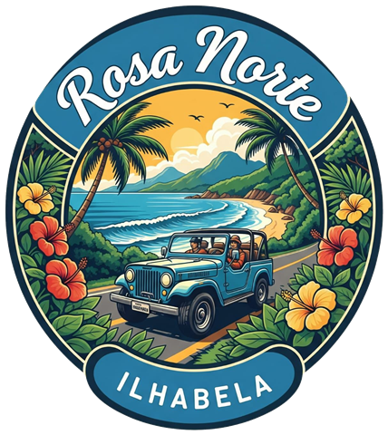 Logo da Rosa Norte — Agência de Passeios, Ilhabela